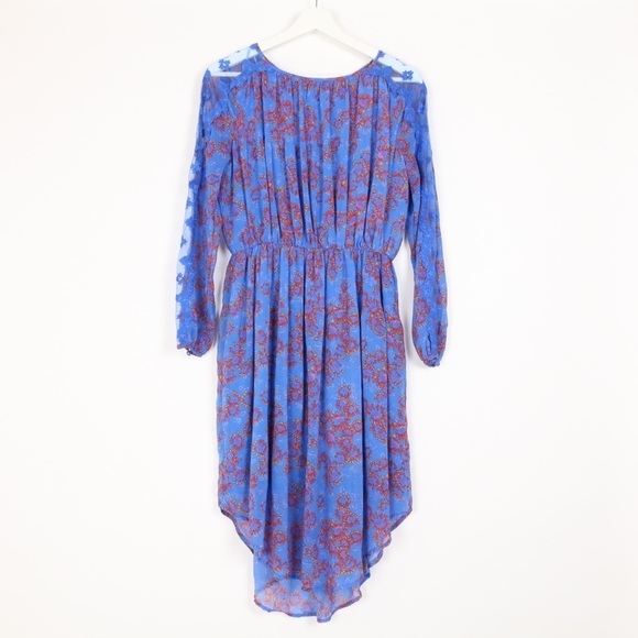 Free People Floral Long Sleeve Dress - Picture 1 of 7